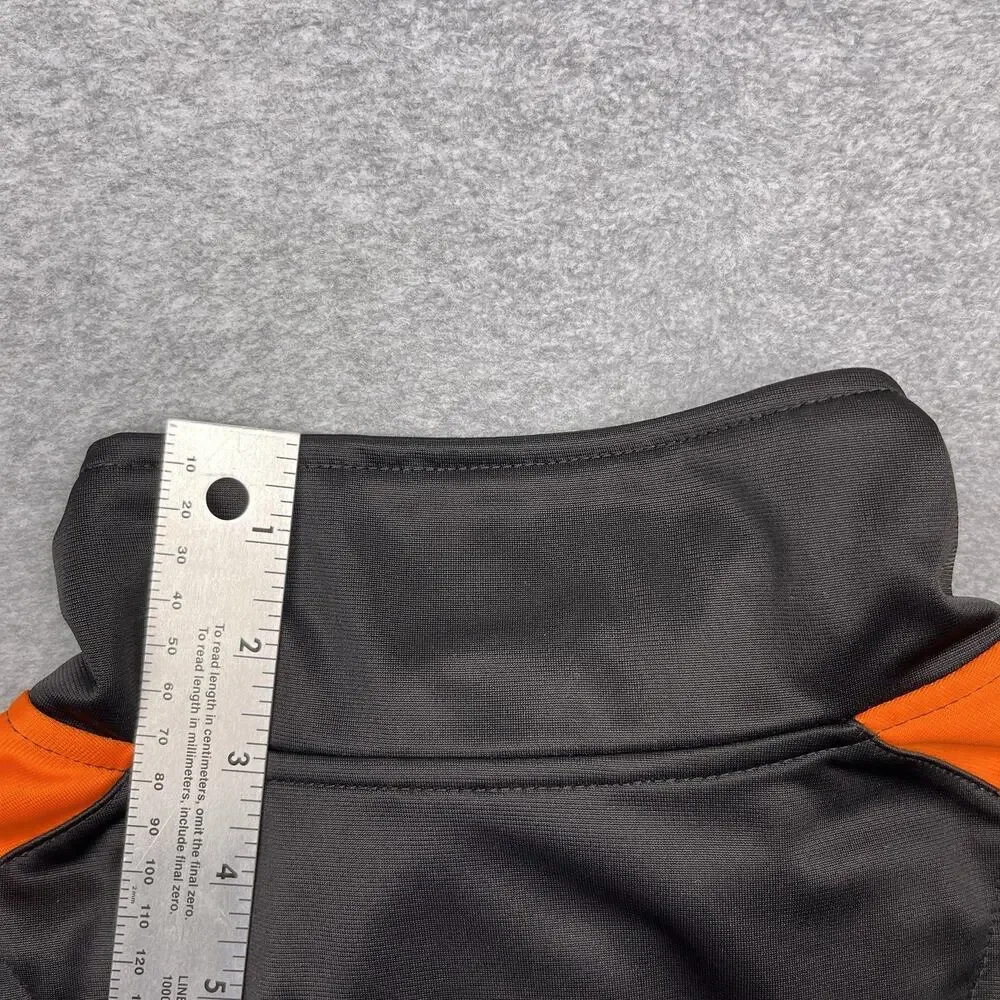 Cincinnati Bengals nfl jacket black orange zip up size medium